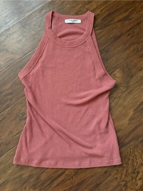 Project Social T Dusty Rose Ribbed Tank Top